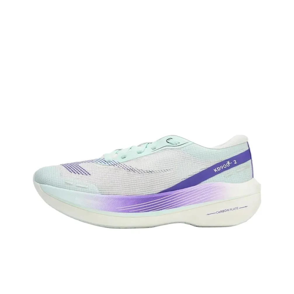 DECATHLON KD900 Anti Slip Wear Resistant Low Top Casual Running Comb Shoes Men's White Purple Cyan