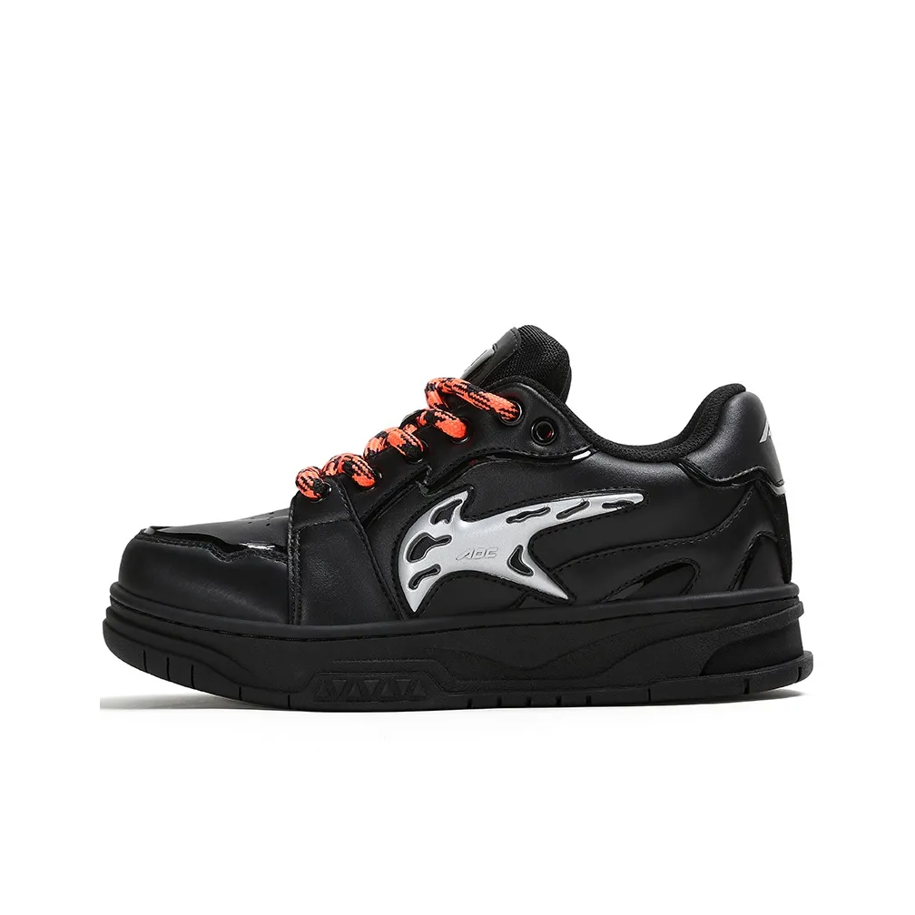 ADCDAVINCI K Series Anti Slip And Wear Resistant Height Increasing Low Top Skateboard Shoes Unisex Black