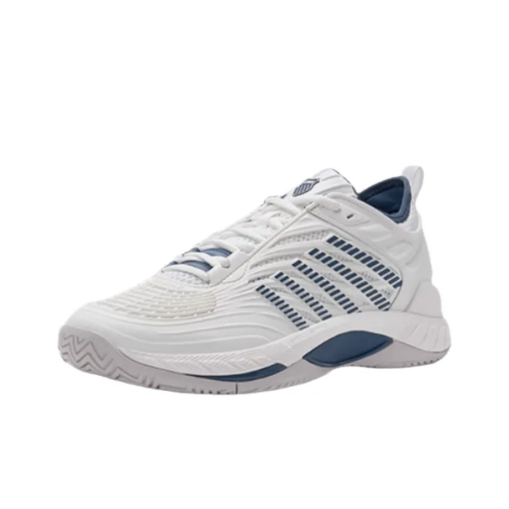 KSWISS Противоскользящие Износостойкие Дышащие Низкие Кроссовки для тенниса Мужские Белые и Синие