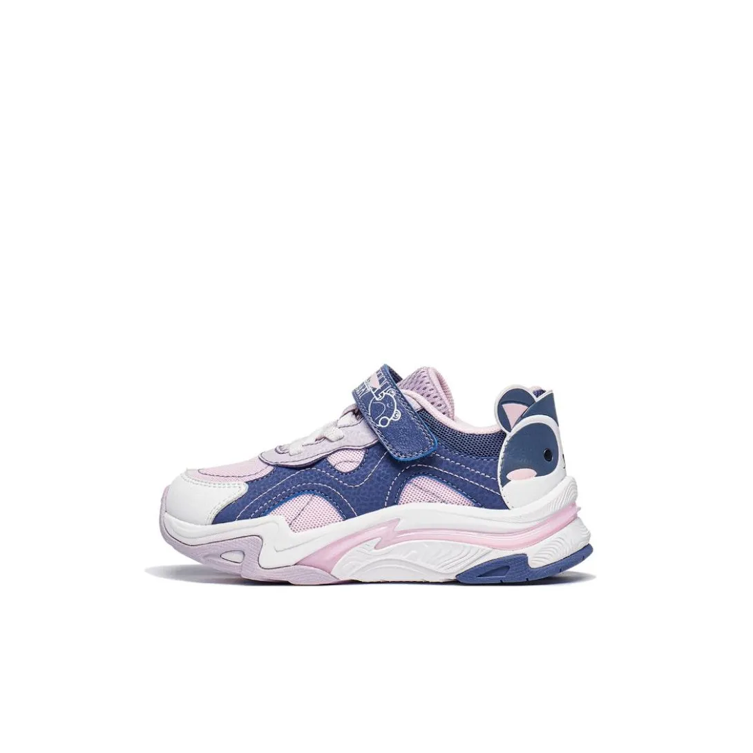 LINING YOUNG Yunchuan Низкий Топ Детская Беговая Обувь Розовый Фиолетовый Малыш