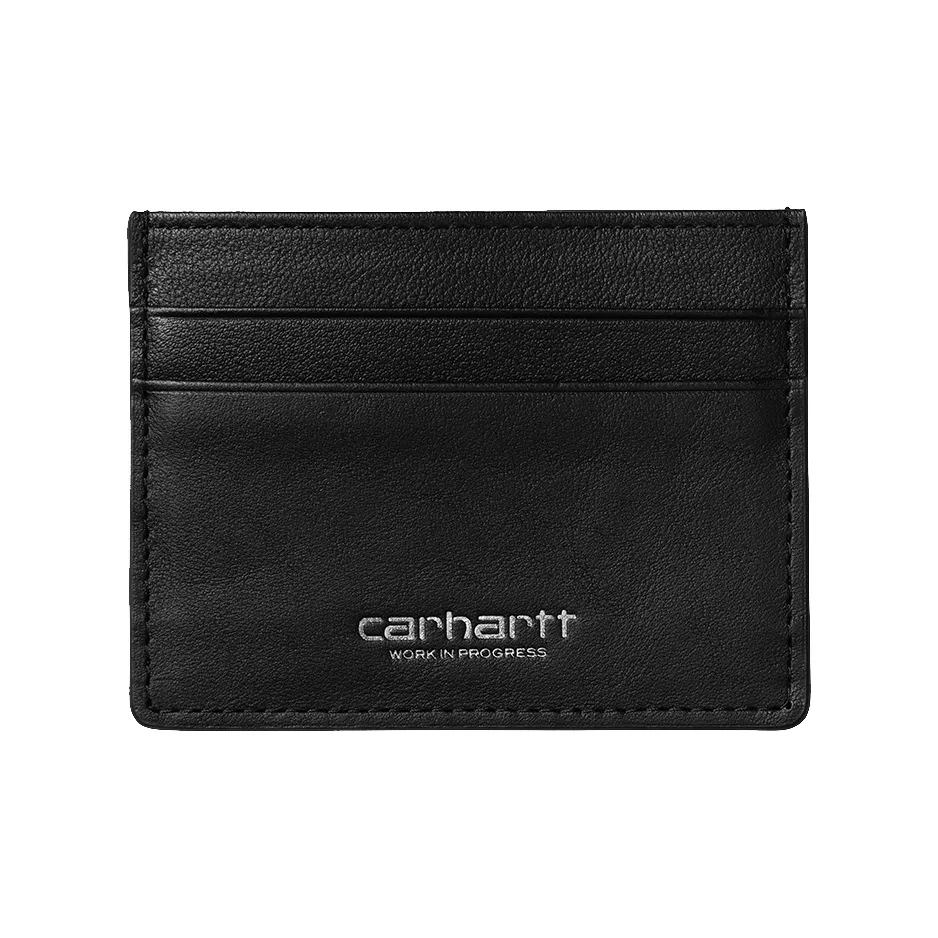 Carhartt WIP Коровья кожа Держатель для карт Стандартный Унисекс Черный