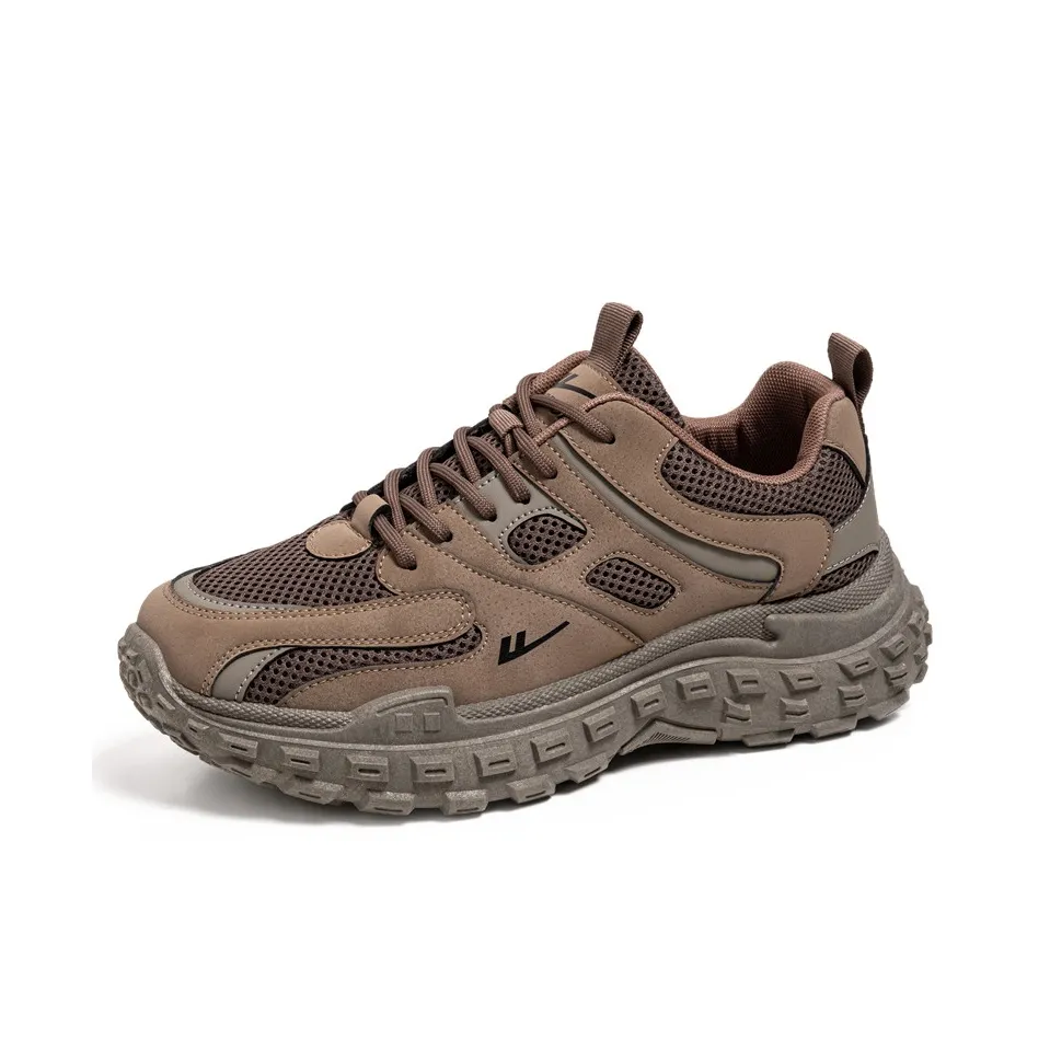 Warrior визуально увеличивает рост устойчивый к истиранию легкий дышащий противоскользящий низкий топ кроссовки с толстой подошвой мужские коричневый