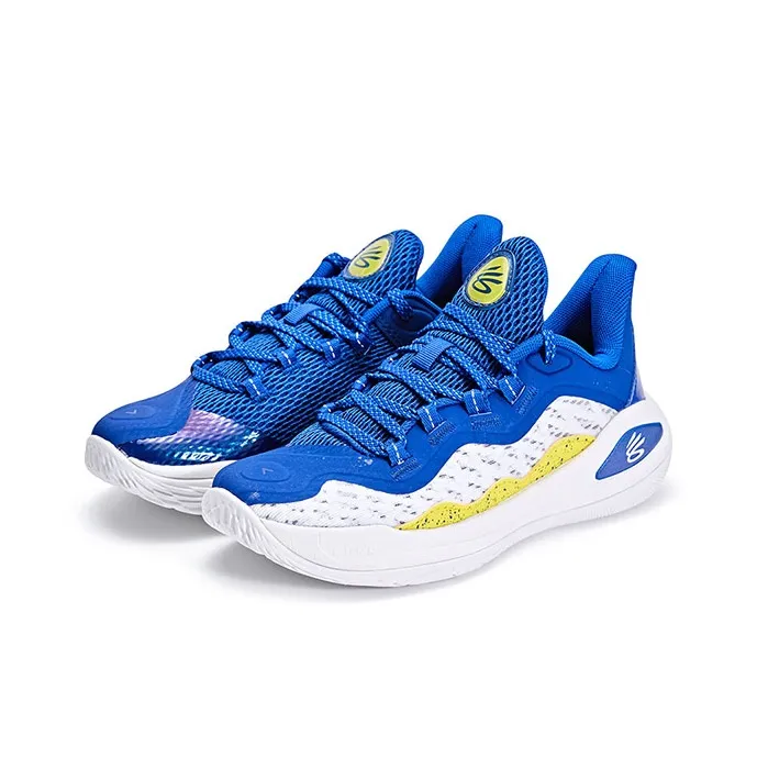 Under Armour Curry 11 Противоскользящие амортизаторы низкие детские баскетбольные кроссовки синий унисекс