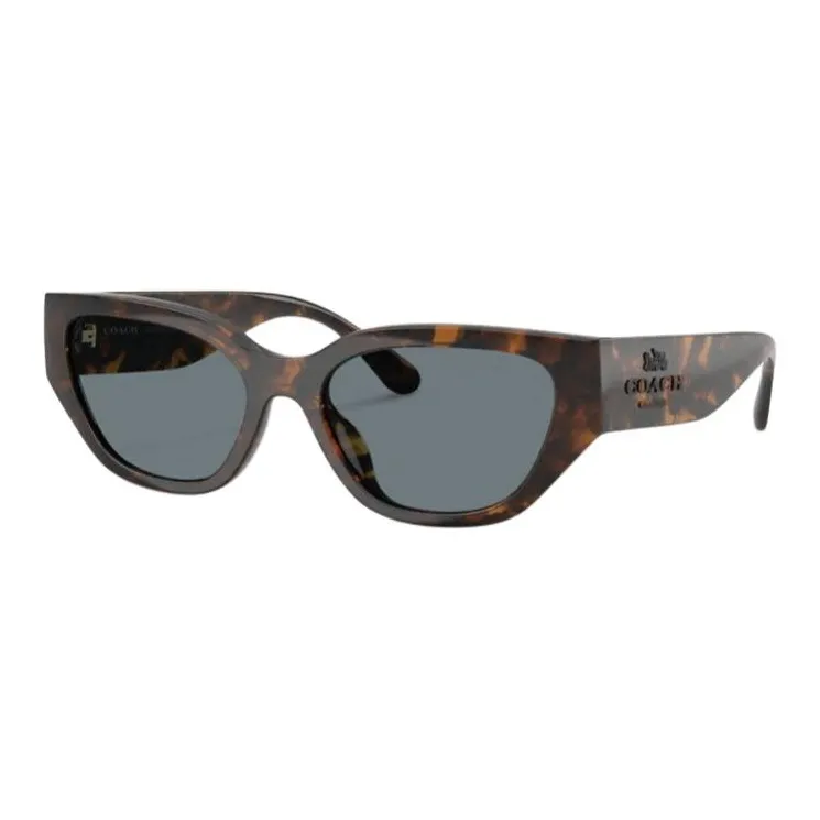 COACH Irregular Shape Sunglasses Unisex Tortoiseshell