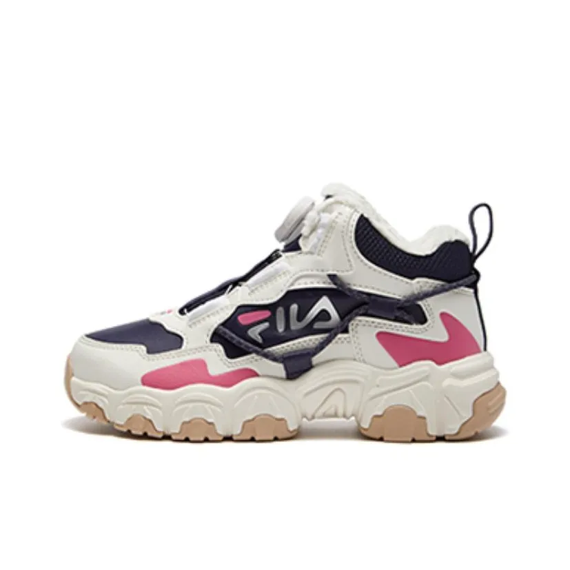 FILA KIDS Fluid Boots Slip-Resistant KIDS Lifestyle Shoes Белый Синий Розовый Подростки