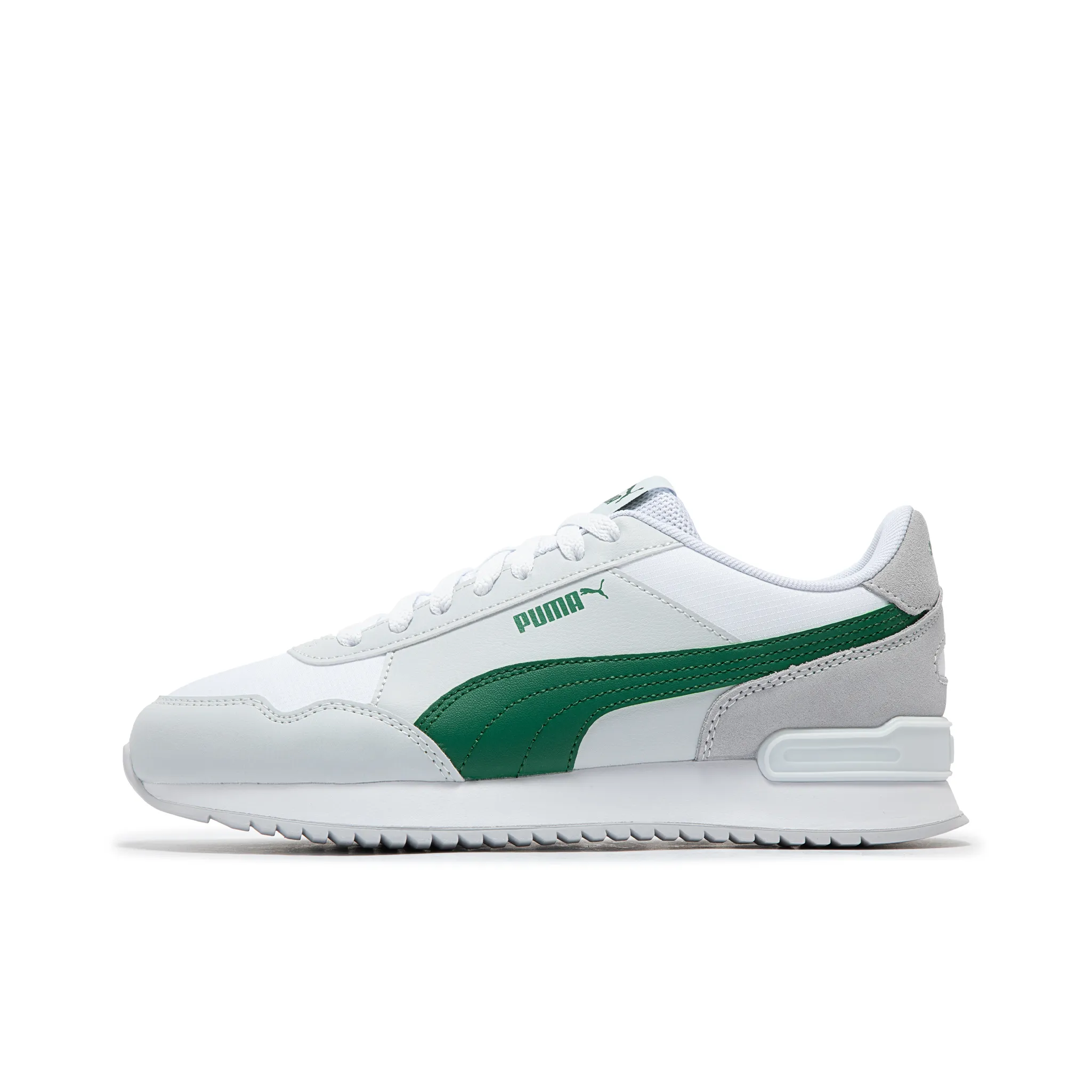 PUMA RETRO Anti Slip Wear Resistant Low Top Casual Shoes Unisex White Green