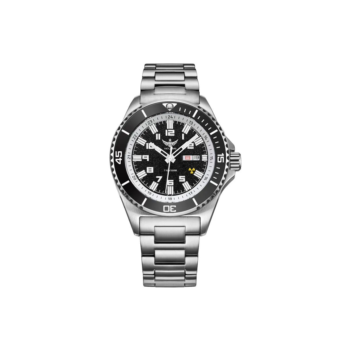 YELANG SUBMARINER Collection Автоматический Механический Механизм Нержавеющая Сталь Ремешок Часы Мужские Черный Циферблат