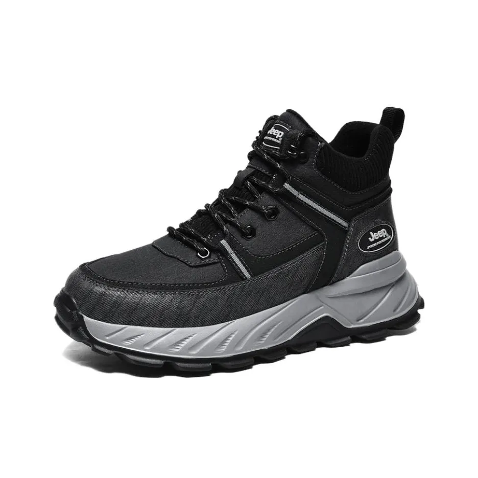 JEEP MID Топ Альпинизм Обувь Мужская Черная