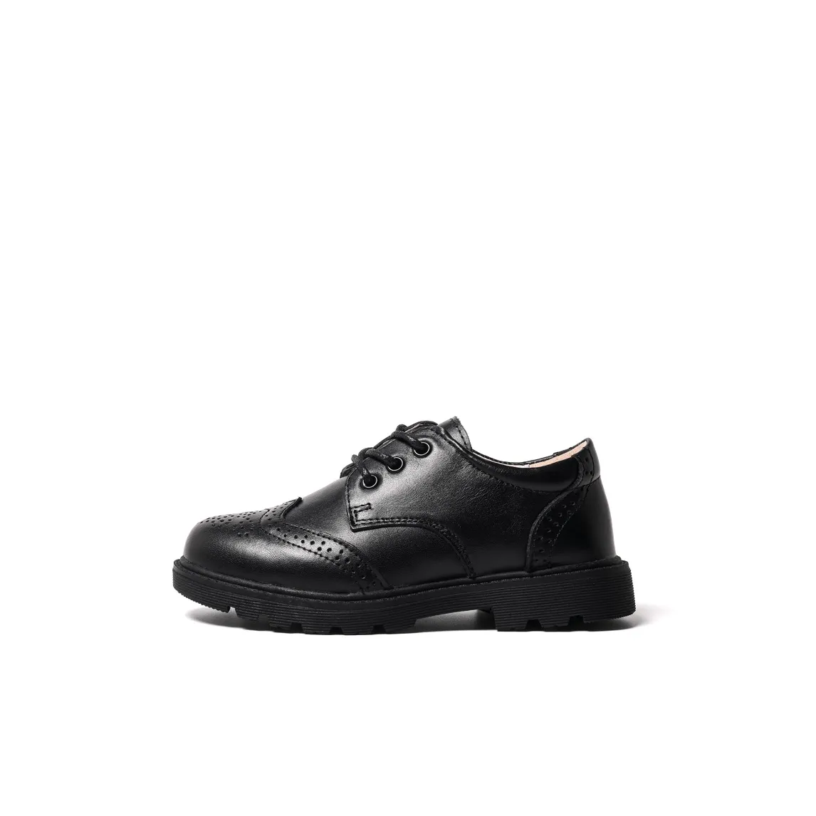 Purr Than Babe Противоскользящий Устойчивый к истиранию Низкий Топ Детская кожаная обувь Черный Детский