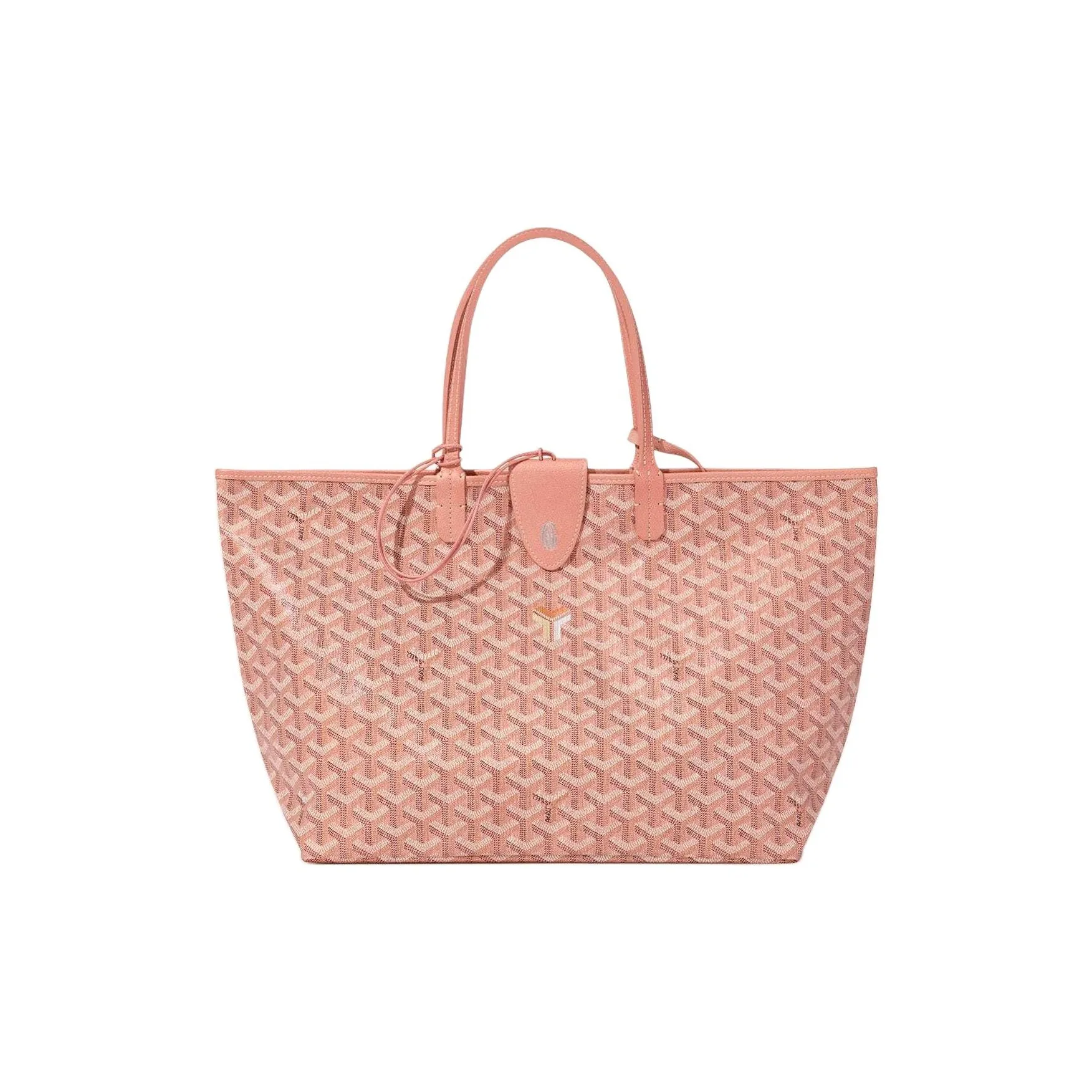 GOYARD Saint Louis Canvas With Leather Canvas Bag Tote Bag Shopping Bag Handbag Small Size Unisex Pearl Pink