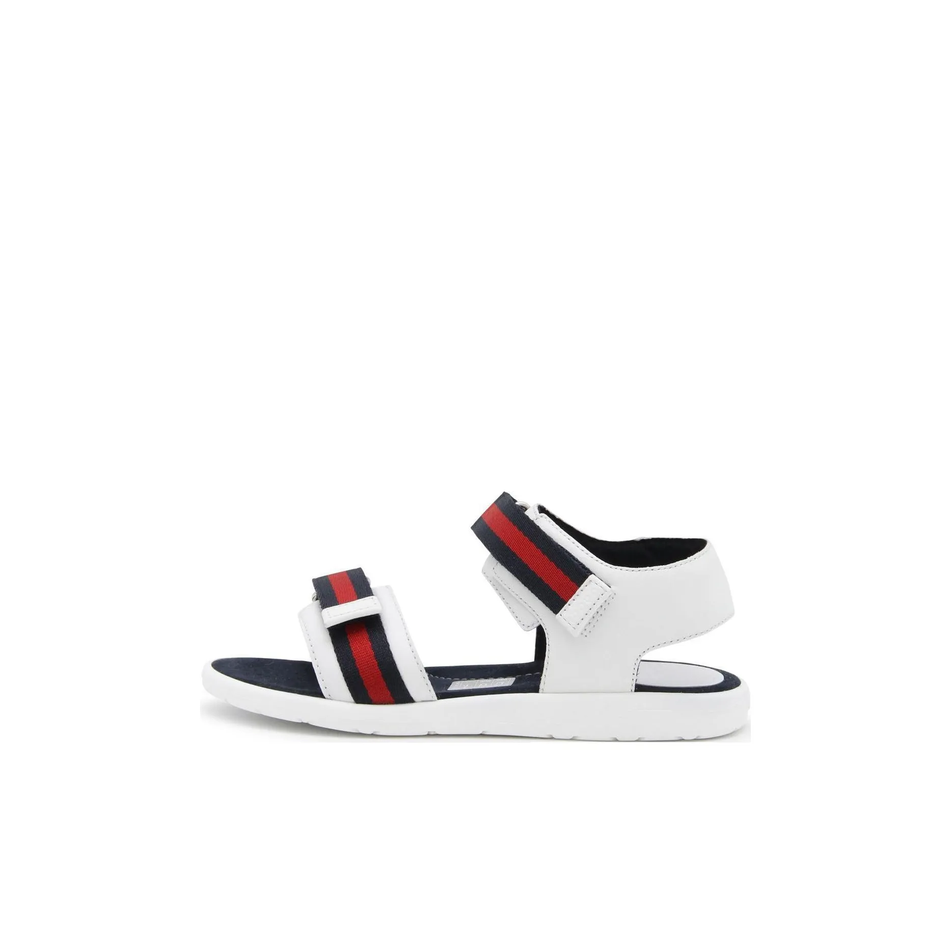 GUCCI Kids Children's Leather Sandal With Web