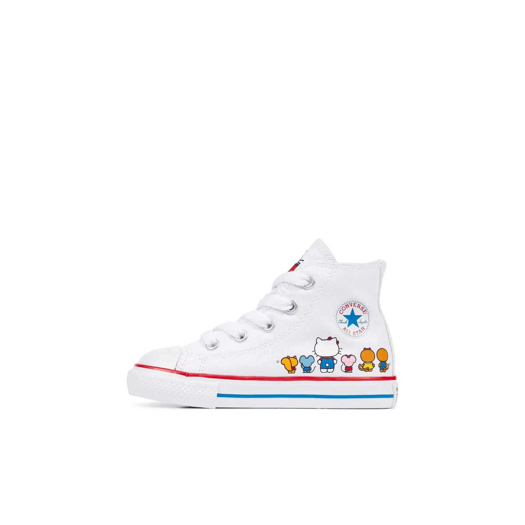 Converse Chuck Taylor All Star Hi Hello Kitty Белый Высокий Топ Обувь для младенцев и малышей Белый Infant And Toddler