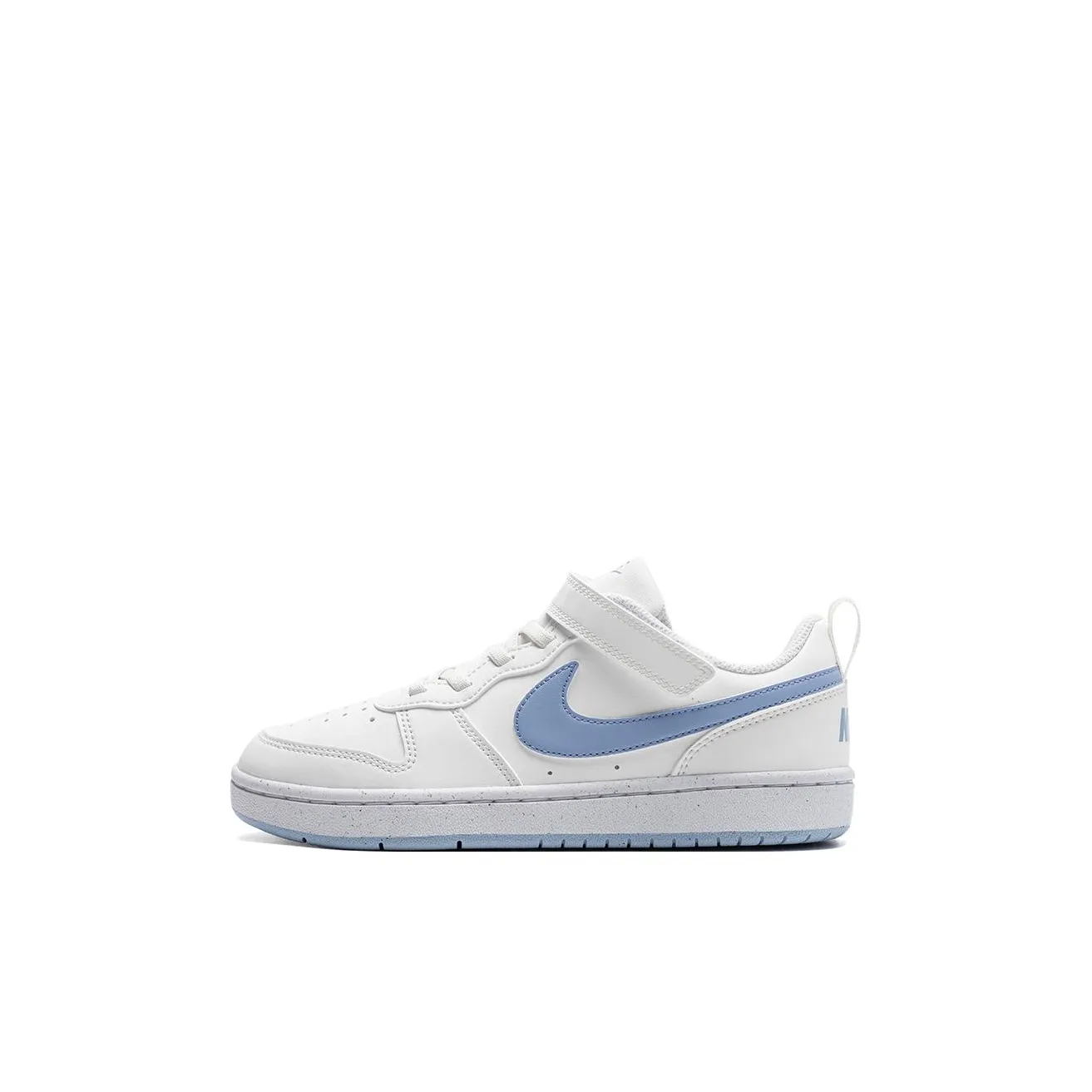 Nike Court Borough Slip Resistant Abrasion Resistant Low Топ Детские Скейтбординги Сине-белый Детский