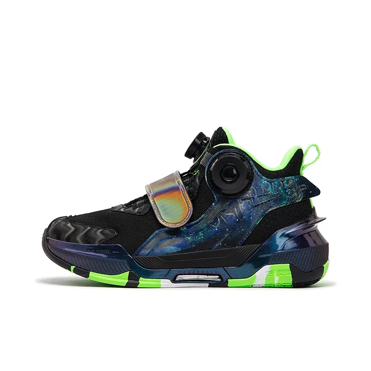 XTEP Magic Armor 2,0 противоскользящие низкие топы детские баскетбольные кроссовки флуоресцентный травяной зеленый для подростков