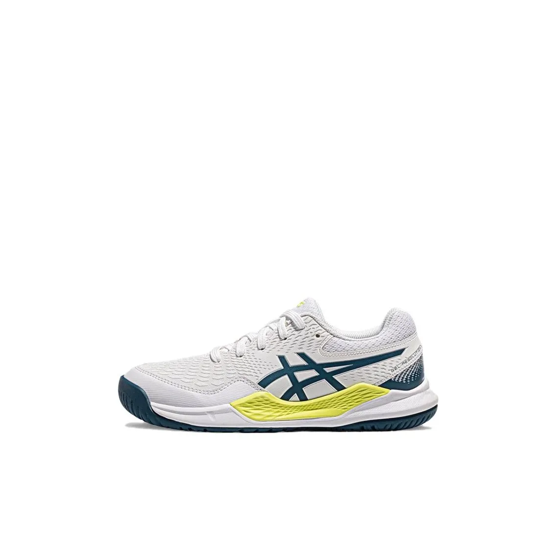 Asics Gel Resolution 9 Low Топ Кроссовки для тренировок Белый Бирюзовый Детские
