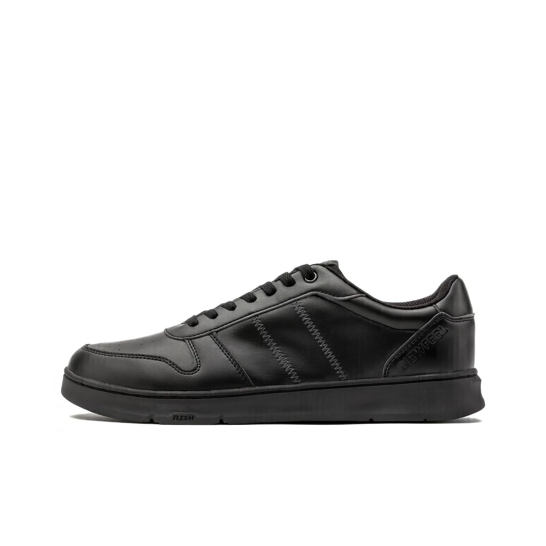 DECATHLON ActiveWalk Protect City Commute Cushioning, Wear Resistant Low Top Skateboard Shoes Men's Black