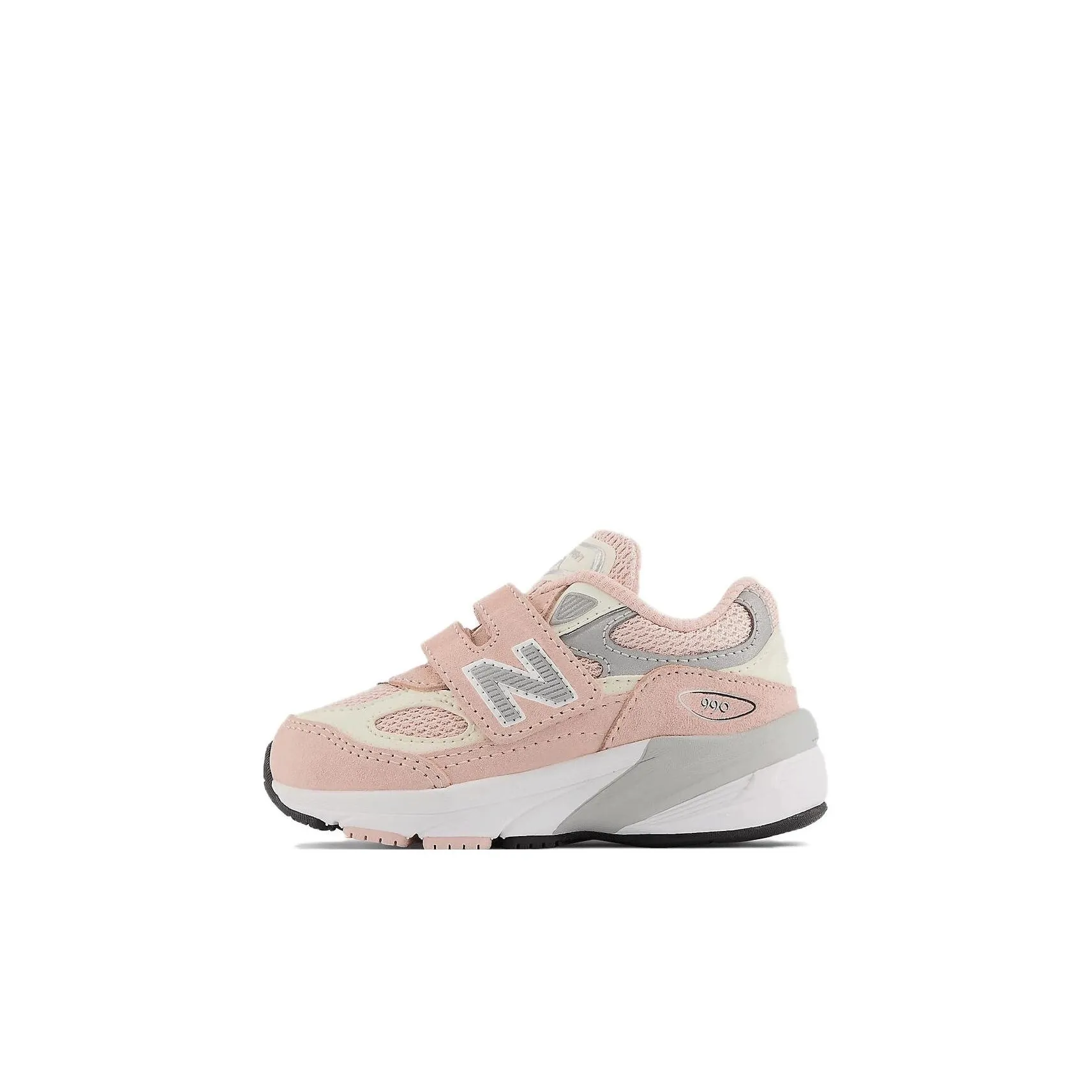 New Balance NB 990 V6 Наклеенный Низкий Топ Обувь для малышей Розовый Белый Infant и Toddler