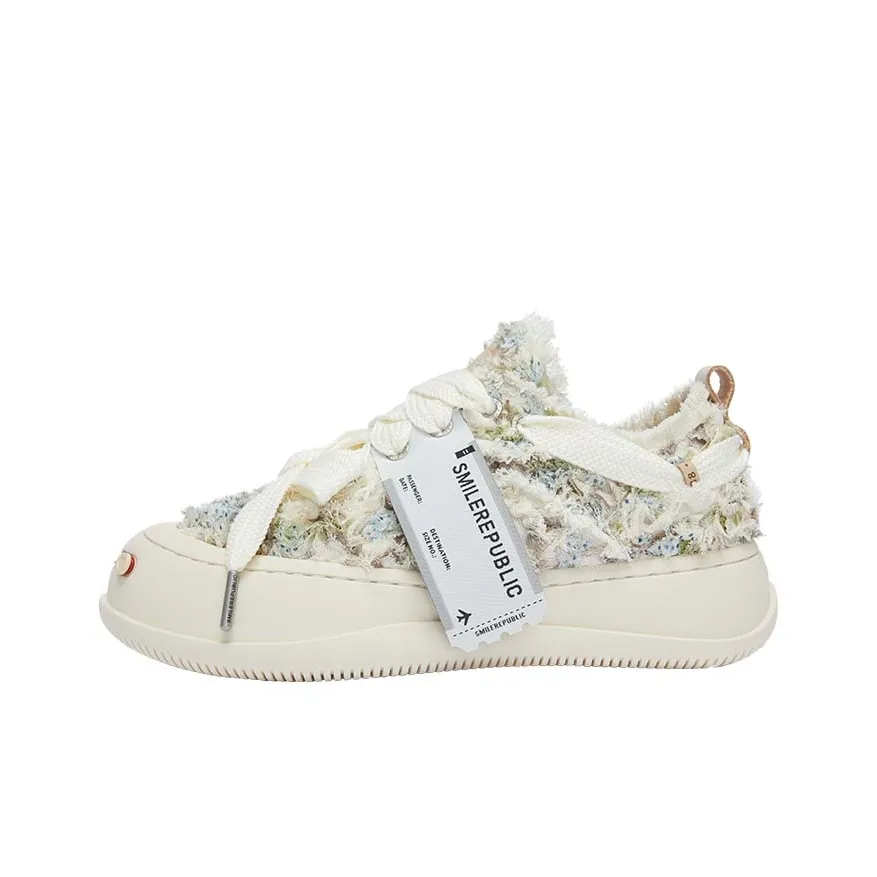 SMILEREPUBLIC Моне Твид.LOW.SP Высота Увеличивающие Износостойкие Низкие Кеды Унисекс Коричневый Зеленый