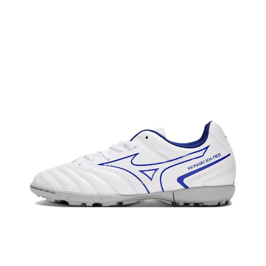 Mizuno Monarcida Устойчивые к истиранию Низкие Детские Футбольные Бутсы Белый Синий