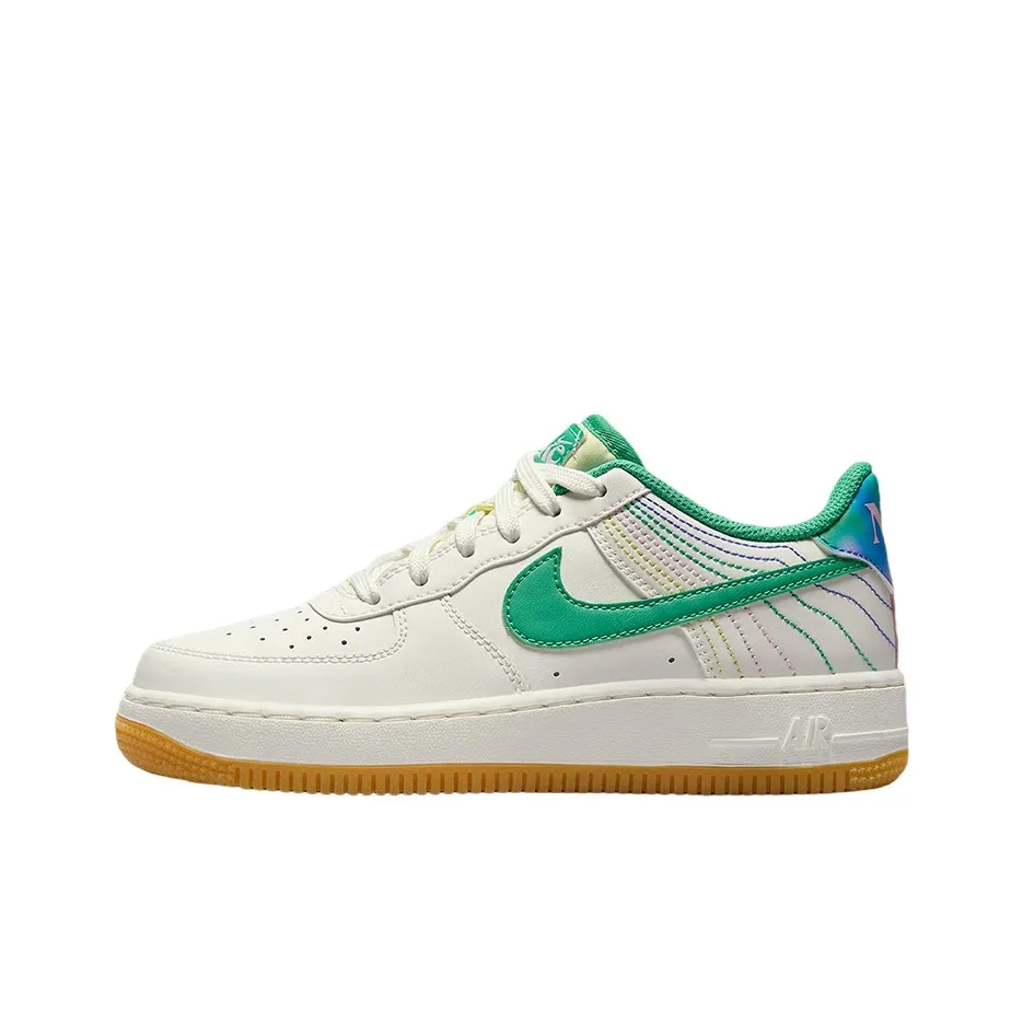 Nike Air Force 1 Low LV8 3 Heel Stitch Sail Stadium Green GS