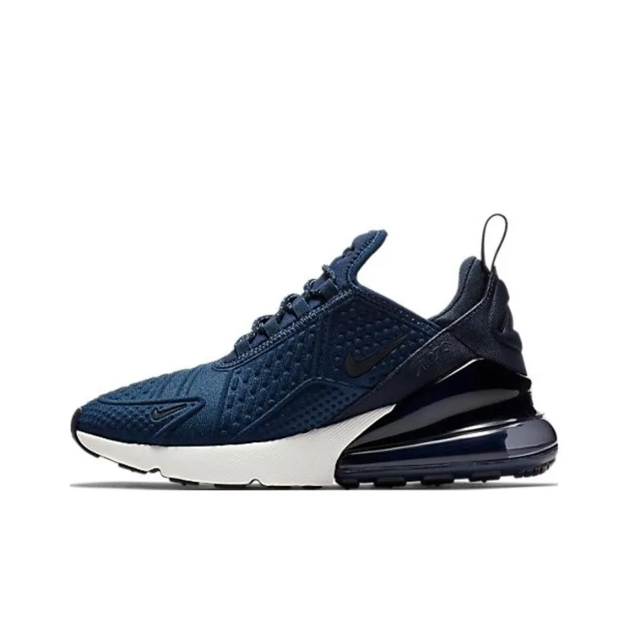 Nike Air Max 270 Low Top Casual Shoes Blue Teenagers