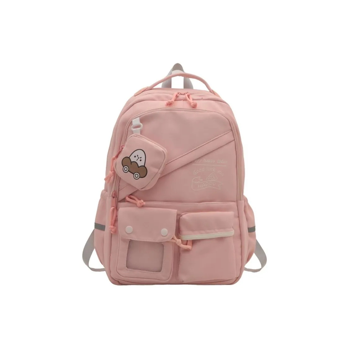 BRABOSTON Nylon Backpack Standard Unisex White Red Green Blue BRABOSTON Нейлоновый рюкзак стандартный унисекс белый красный зеленый синий