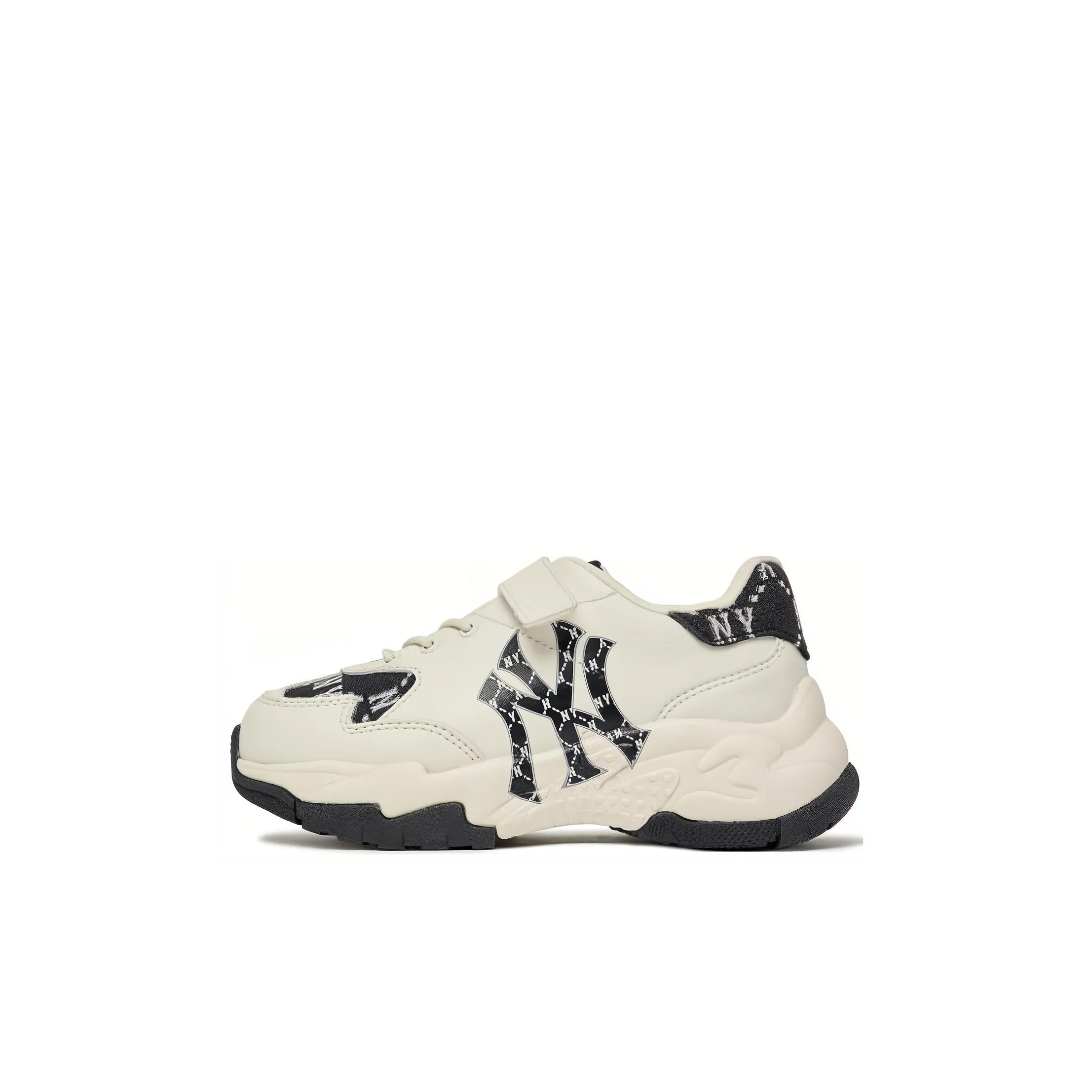 MLB Сандал Chunky Mask Противоскользящий Устойчивый к истиранию Низкий Топ Детская Беговая Обувь Белый Черный Детский