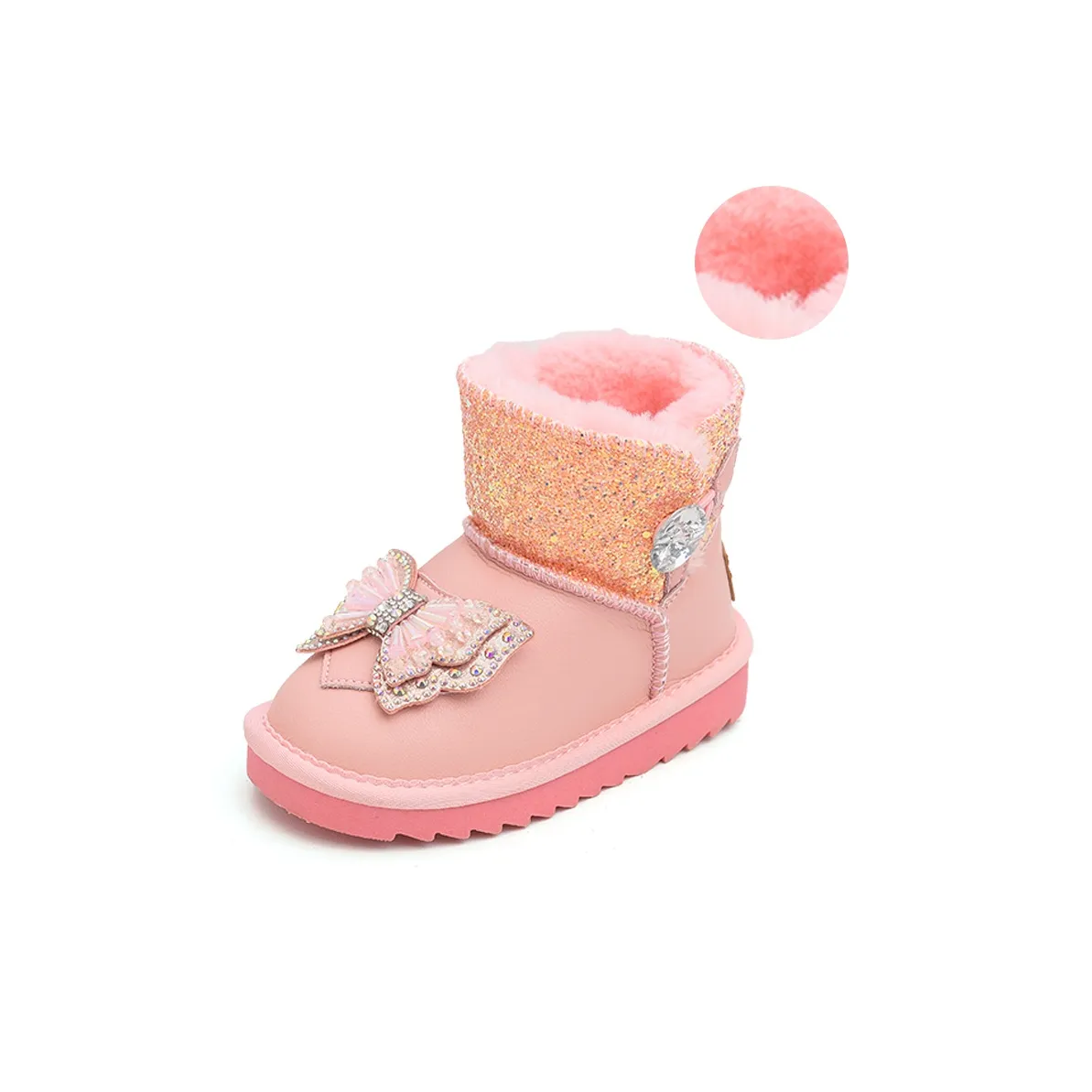 Budding Устойчивые к истиранию противоскользящие низкие детские ботинки для малышей