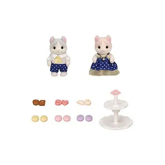 Sylvanian Families Folded Ear Cat Delight Set Dolls Plush Doll 5cm High