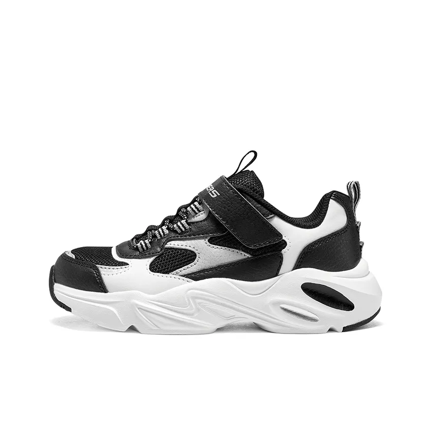 Skechers Низкий топ массивные кроссовки обувь черный белый подростки