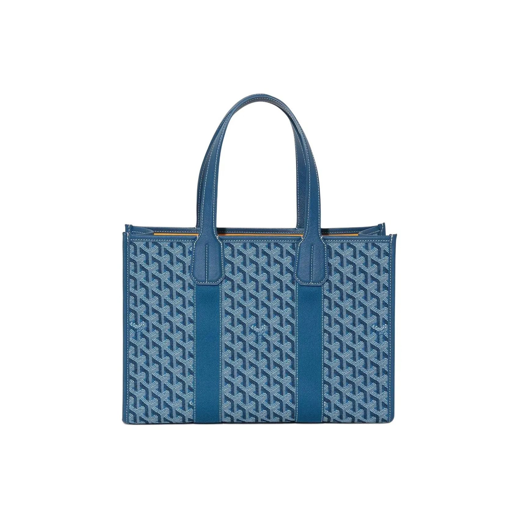GOYARD Villette Jacquard Canvas Bag, Tote Bag, Shopping Bag, Handbag, Shoulder Bag Trumpets Unisex Ocean Blue