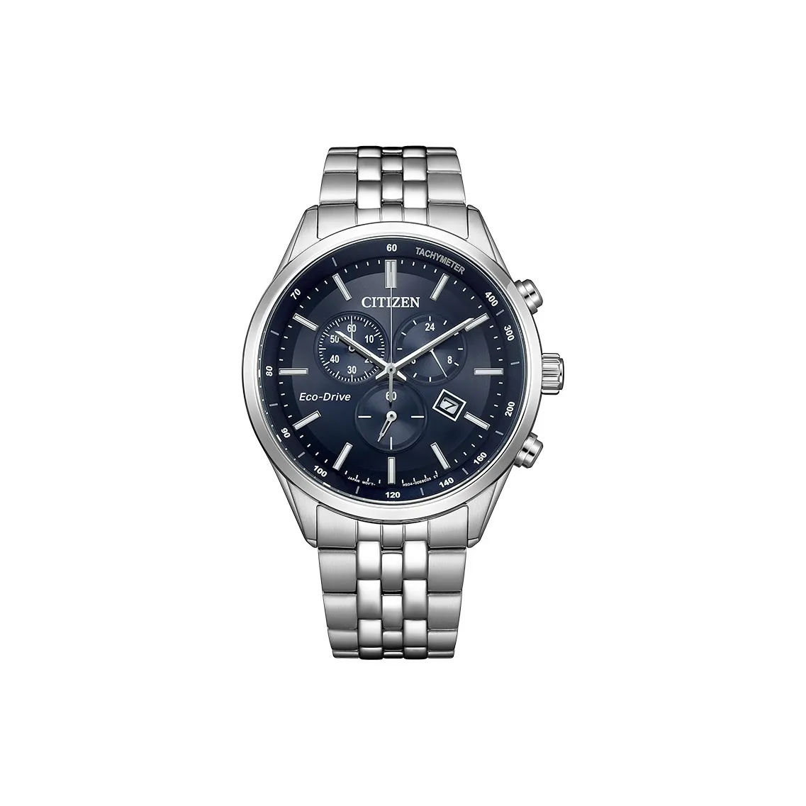 CITIZEN Светильник Кварцевый механизм Металлический ремешок Часы Мужские Синий циферблат