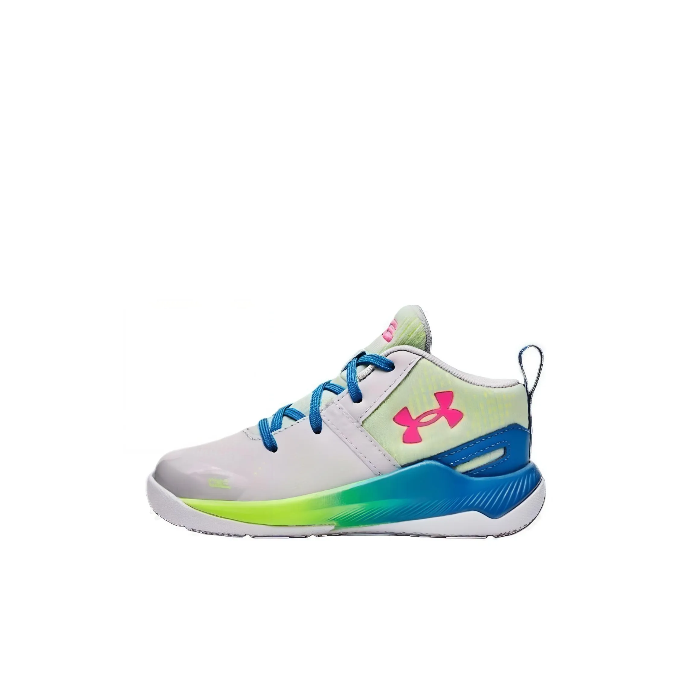 Under Armour Curry 2 Винтаж TD 'Вода Репеллент Вечеринка' Низкие Баскетбольные Кроссовки Серого Цвета для Детей