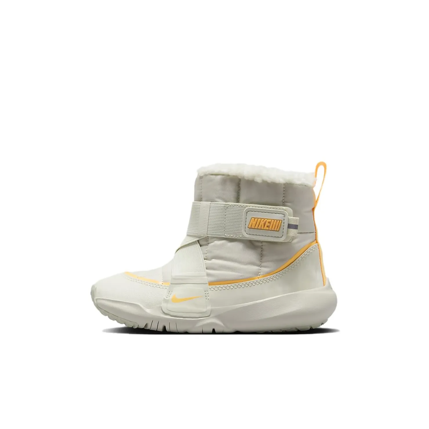 Nike Flex Advance Амортизация Износостойкие Детские Ботинки Белый Оранжевый Для Детей Возрастом 3-7 Лет