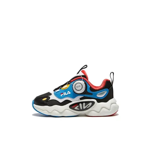 FILA KIDS Беговые кроссовки Low Топ Черный/FILA белый Для дошкольников