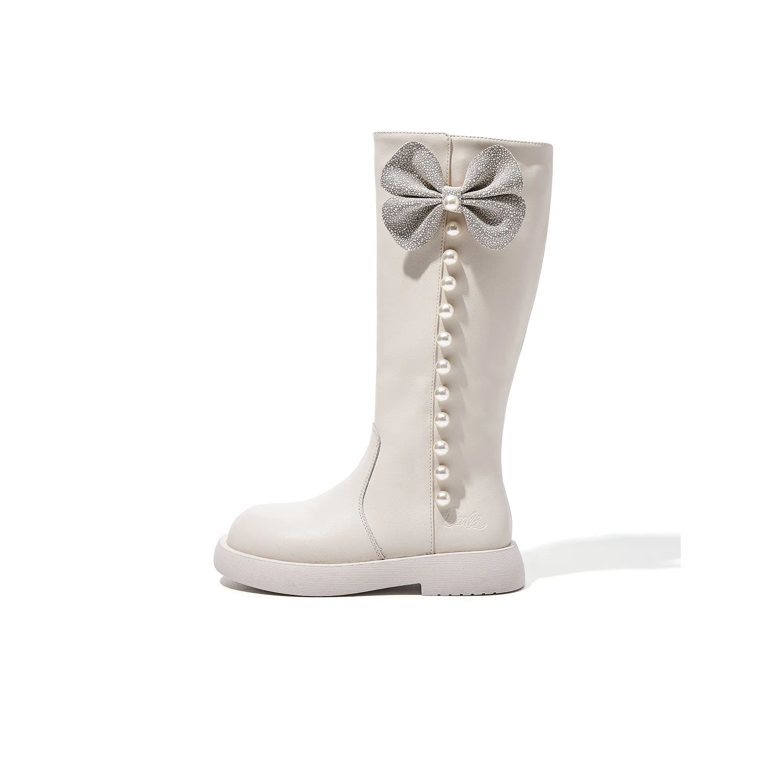 Барби Slip-resistant Abrasion-resistant Knee High Детские ботинки Белый Детский