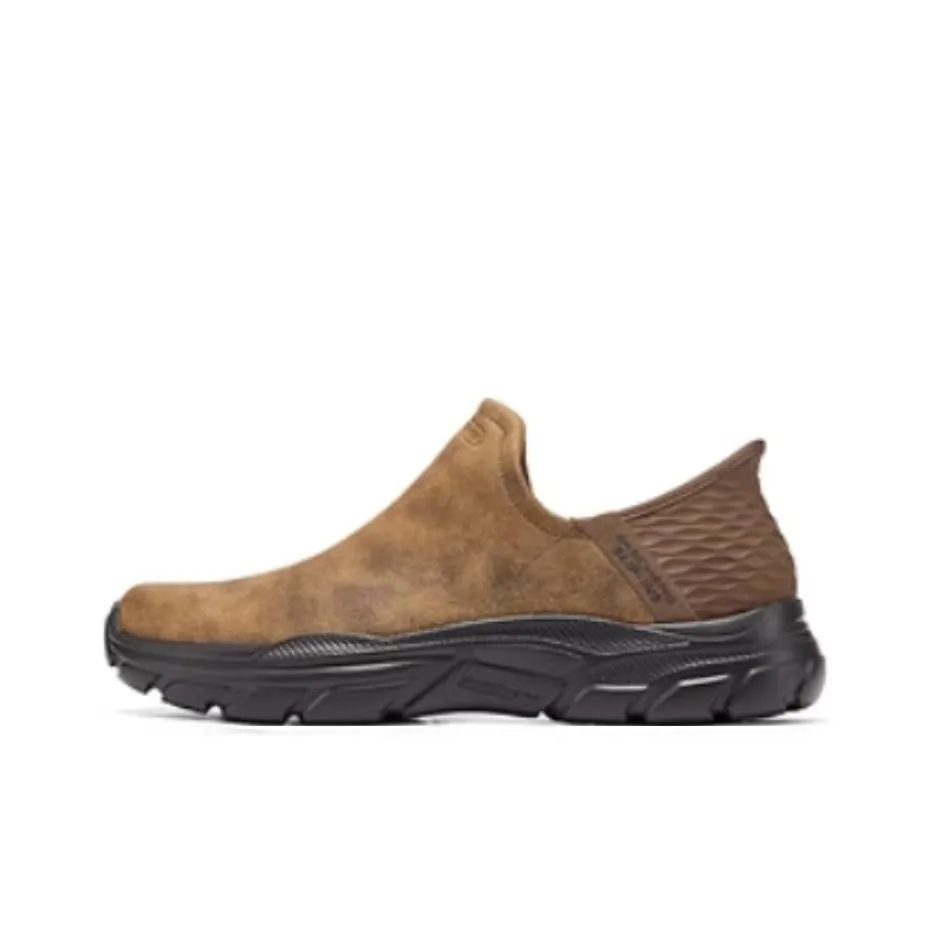 Skechers Revolted Abrasion Resistant Низкий Топ Повседневная Обувь Мужская Коричневая