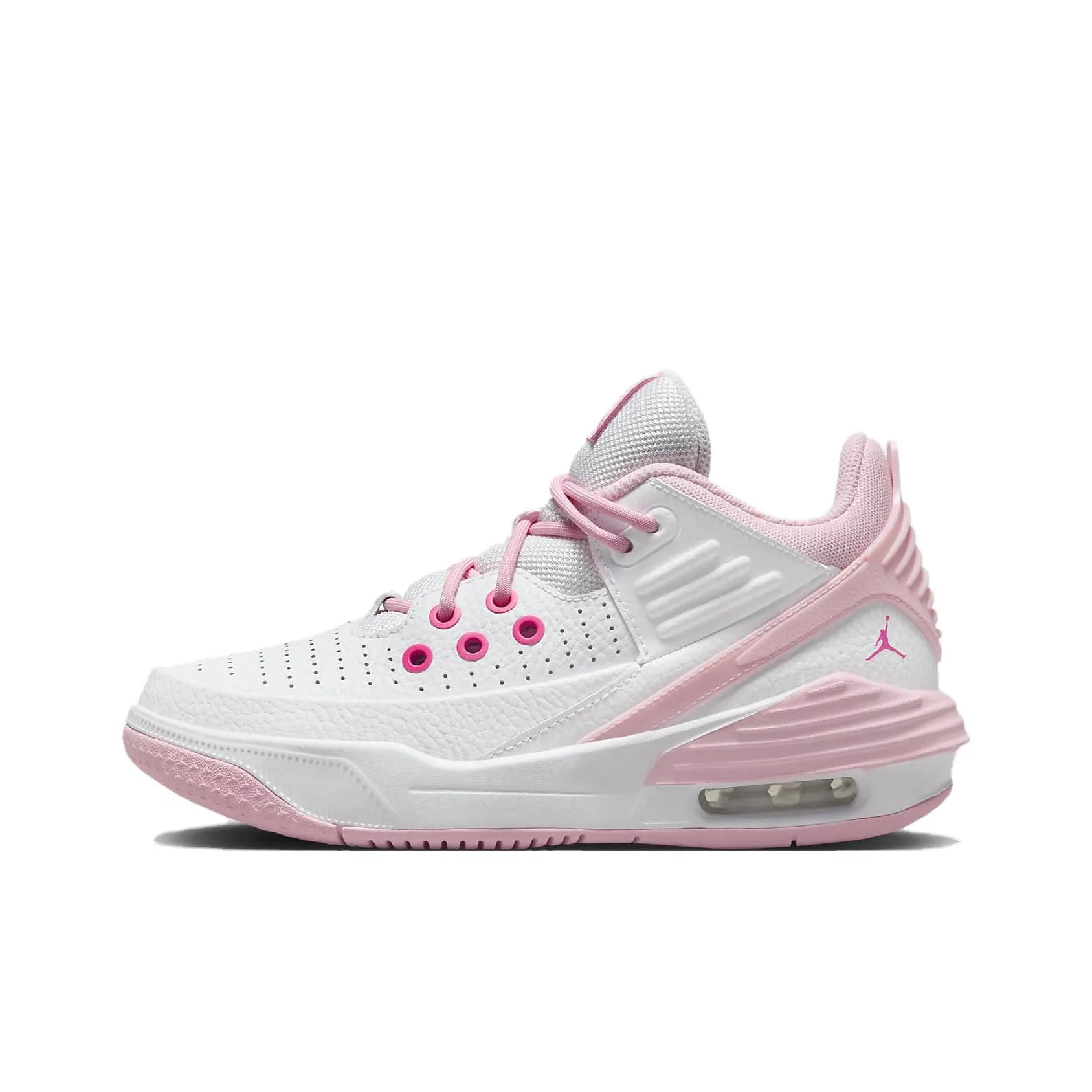 Jordan Max Aura 5 Детские баскетбольные кроссовки MID Топ Розовый Белый Школьный возраст