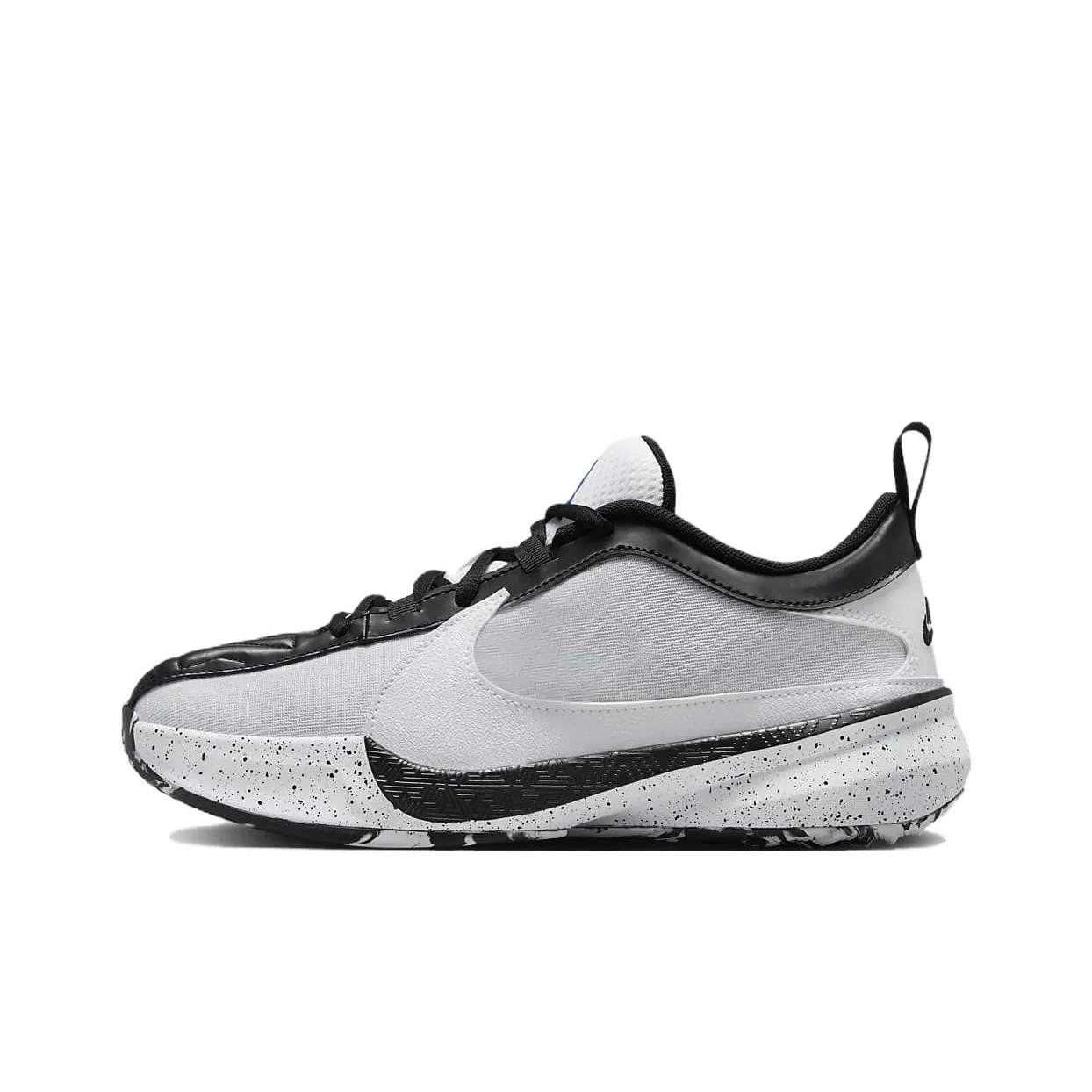 Nike Freak 5 Slip-Resistant Shock Absorbers Low Top Детские Баскетбольные Кроссовки Белый Черный Синий