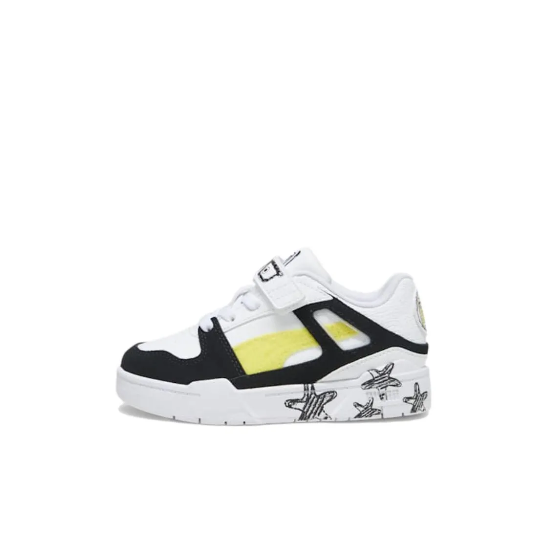 SPONGEBOB SQUAREPANTS X PUMA X SPONGEBOB Низкие кроссовки для скейтбординга Белый Черный Желтый Детские