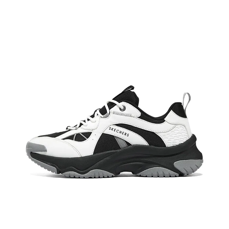 Skechers Mantle Moon Обувь Низкий Топ Толстая Подошва Кроссовки Женские Черный Белый