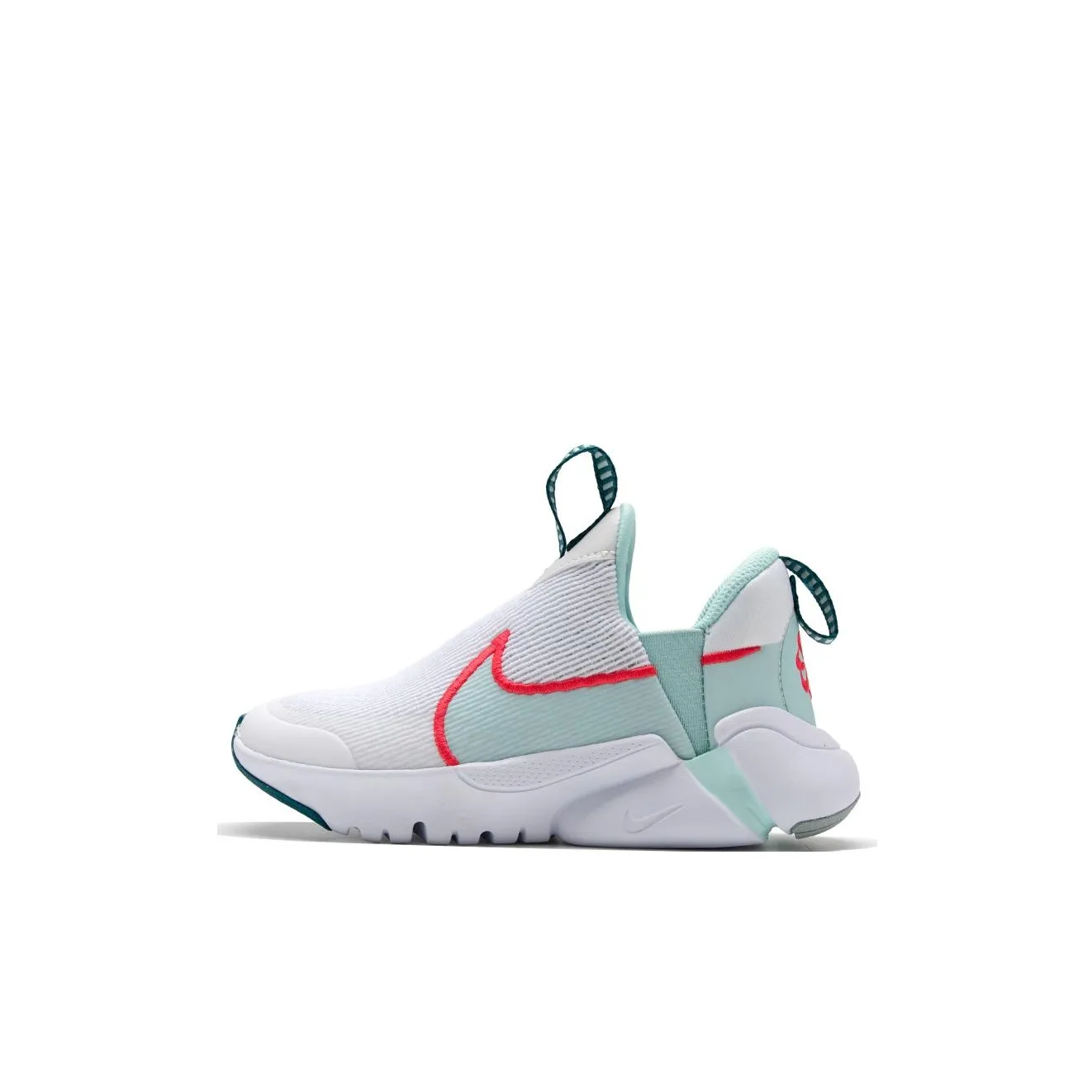 Nike Flex Plus 2 Slip-Resistant Abrasion-Resistant Low Top Детская Беговая Обувь Белый Зеленый Красный