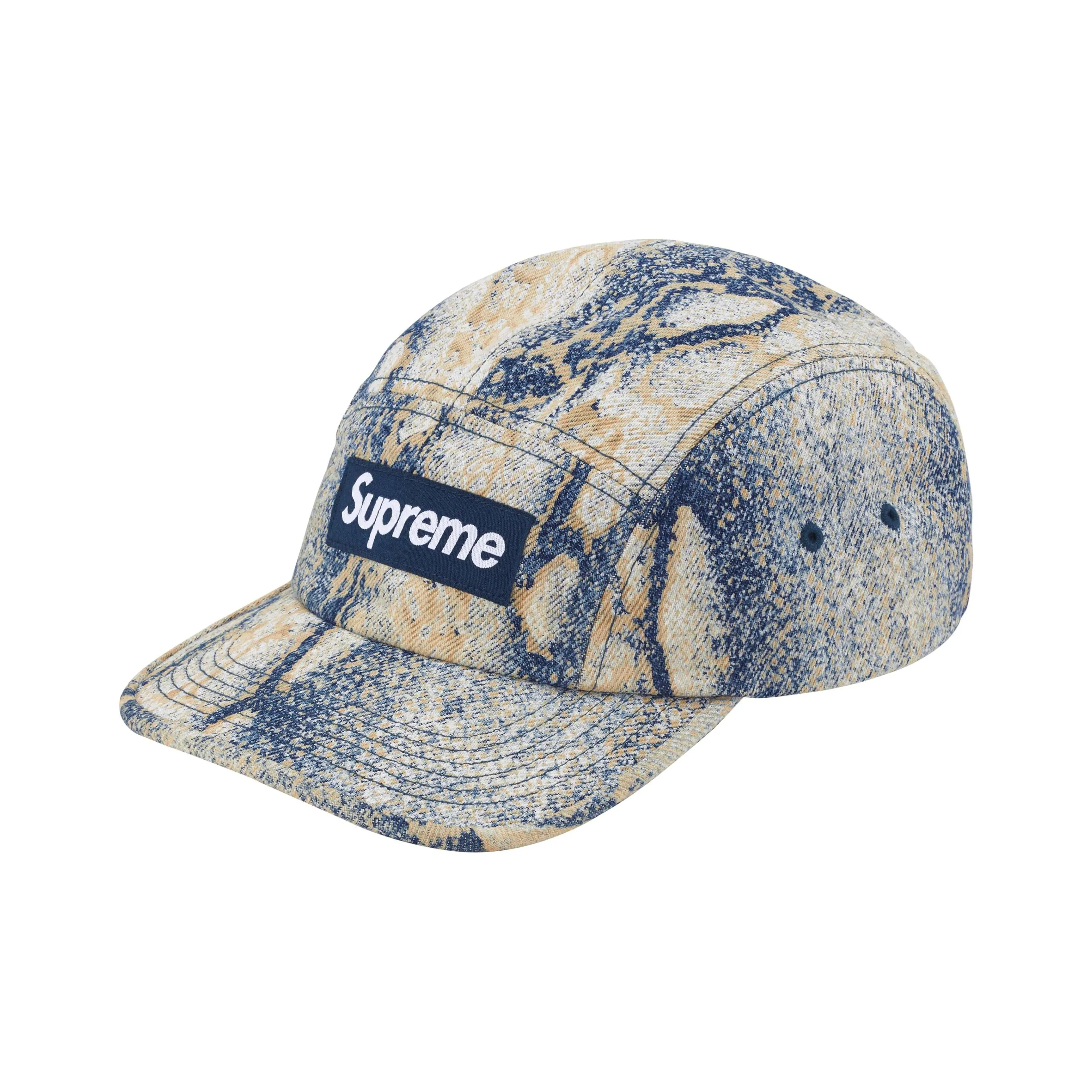 Supreme 100% хлопок Деним Кепки Унисекс Синий