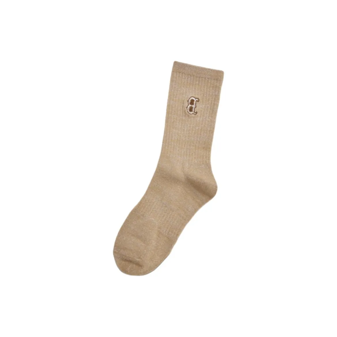 MLB Boston Red Sox Mid Calf Socks Unisex 1 Pack Beige Yellow