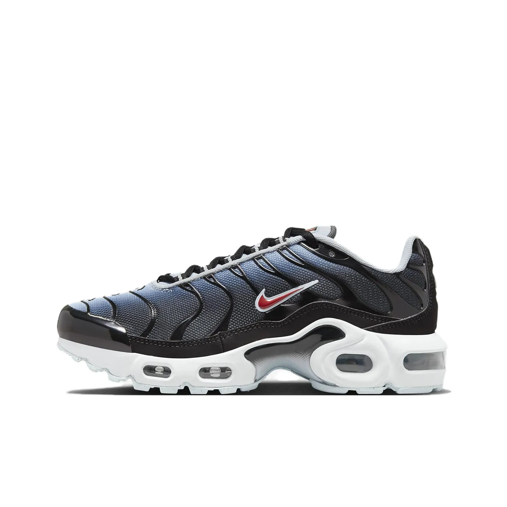 Nike Air Max Plus Устойчивый к истиранию Дышащий Низкий Топ Детская Беговая Обувь Черный Синий Подростки