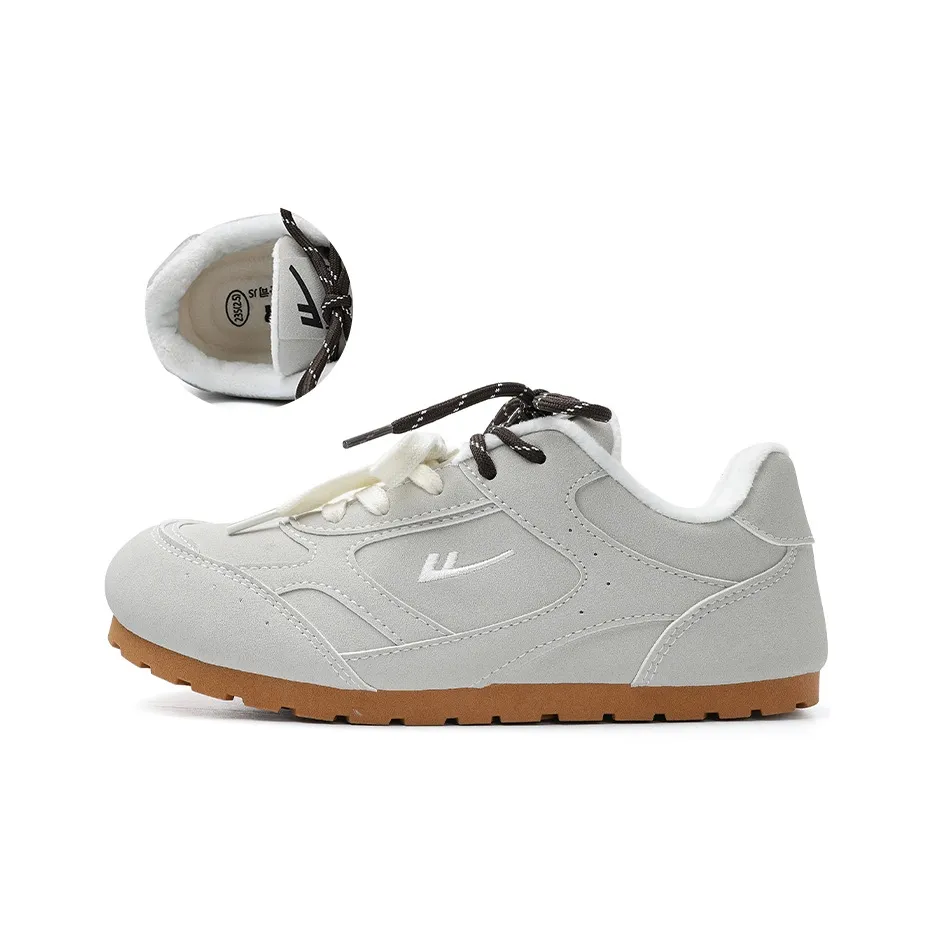 Warrior Флис с подкладкой Тонкий флис Немецкие армейские кроссовки Теплоизоляционный низкий топ Повседневная обувь Женские Бежевый 1,0