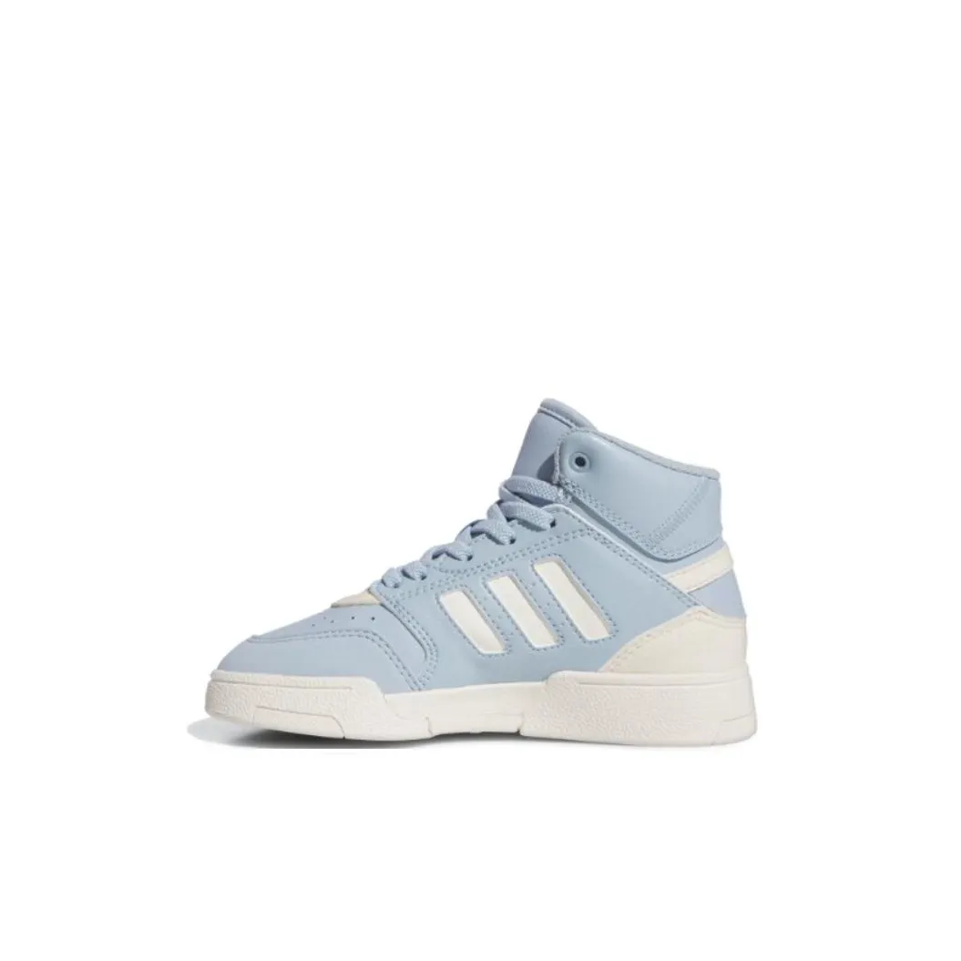 Adidas Originals Drop Step Slip-resistant Амортизация Устойчивость к истиранию Высокий топ Детские Скейтбординги Синий