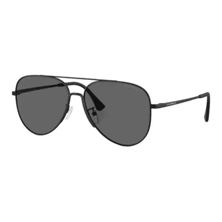 EMPORIO ARMANI Металл Aviator Солнцезащитные очки Мужской Черный
