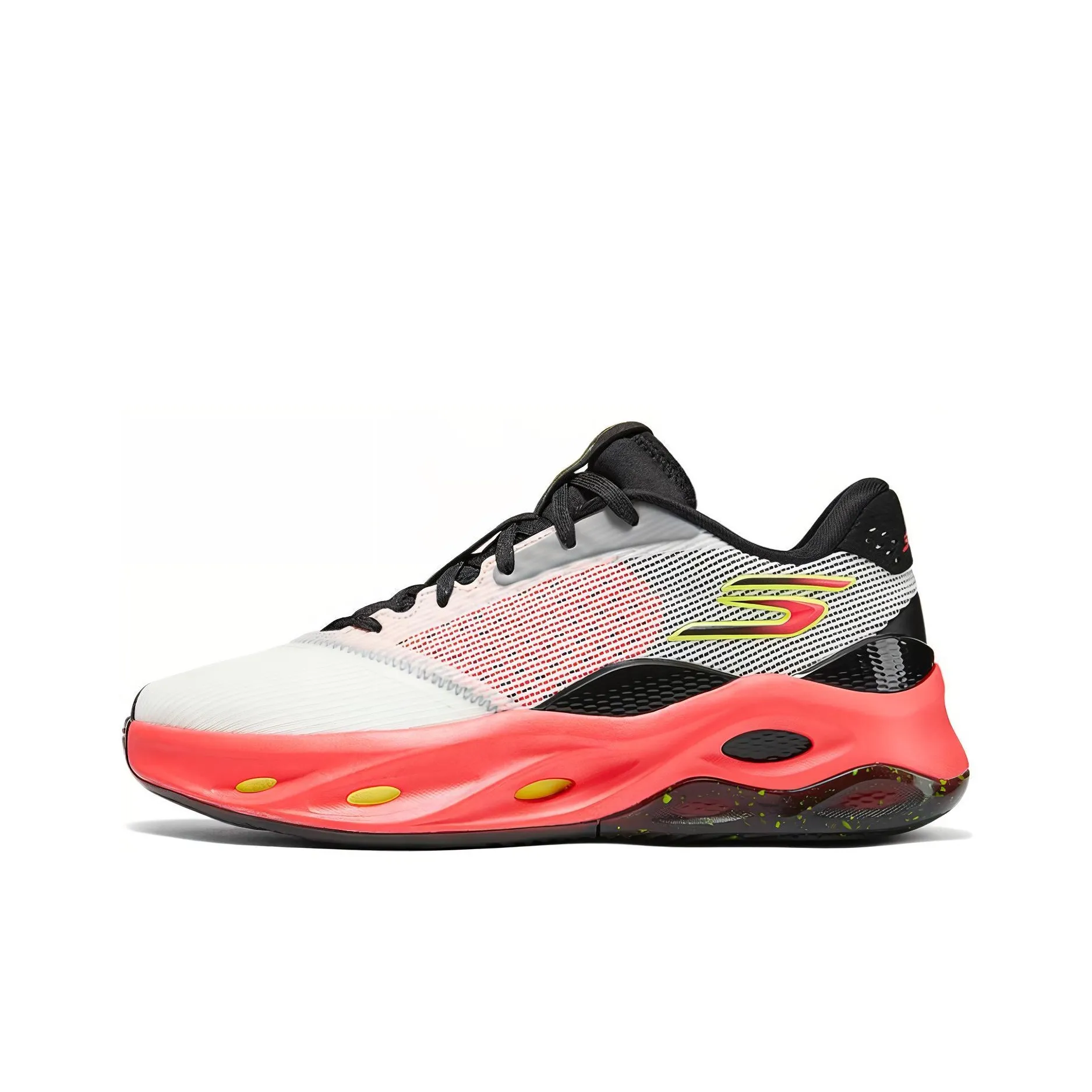 Skechers SKX Float Low Top Basketball Shoes Men's White Red Black
