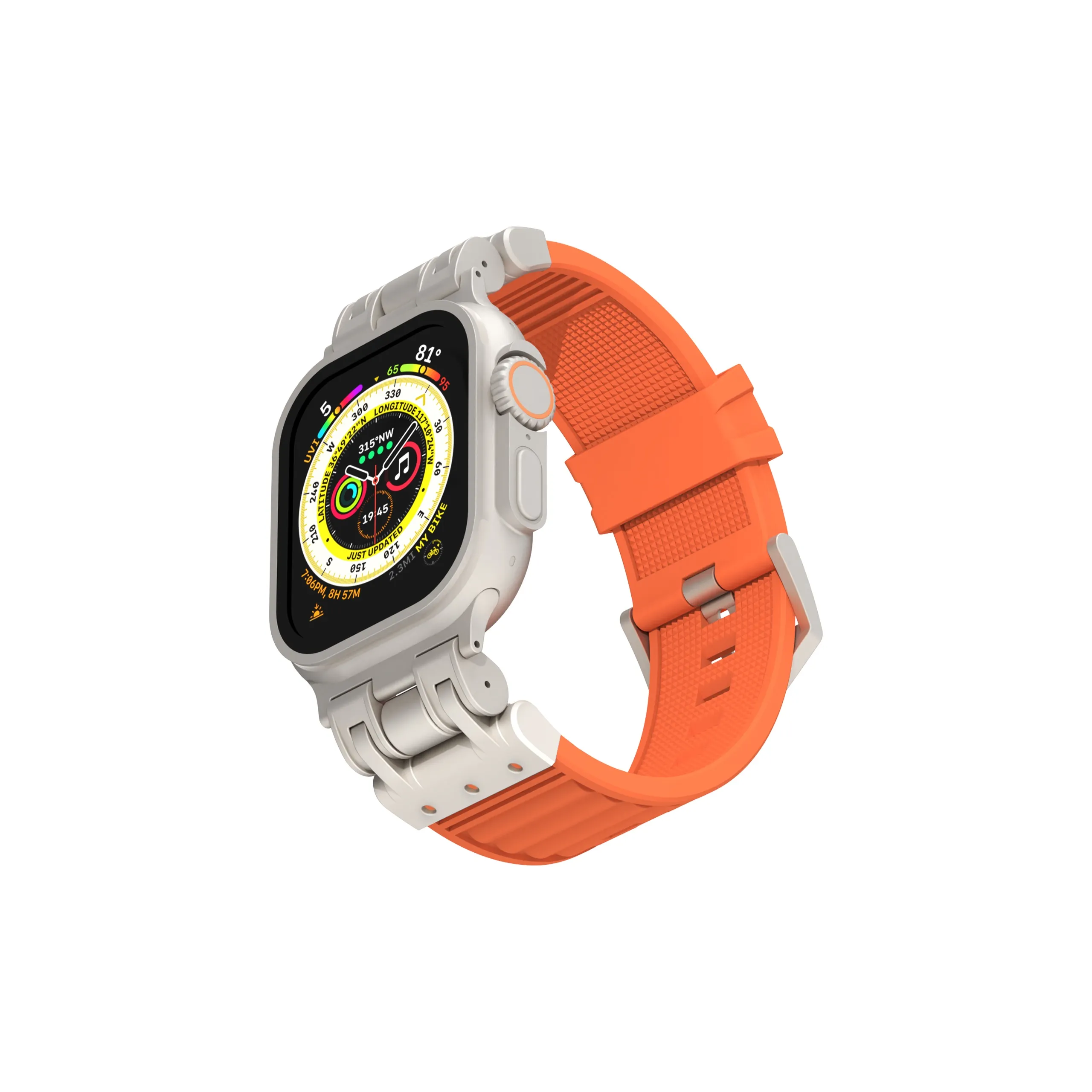 NCFCK Ремешок Apple Совместимость Резиновый Материал